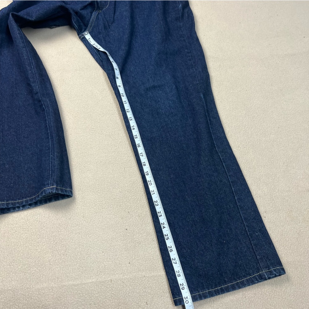 Phat Farm Jeans Mens 40x30 Dark Wash Straight Fit Pants Embroidered Pockets - Picture 3 of 10